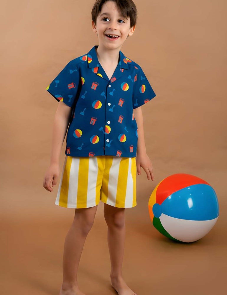 Camisa infantil "Juegos de playa" - Junito's Closet