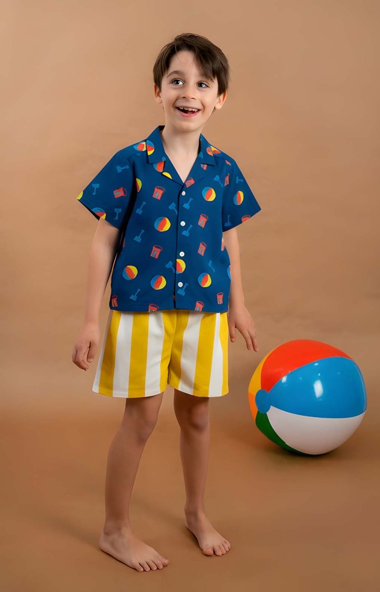 Camisa infantil "Juegos de playa" - Junito's Closet