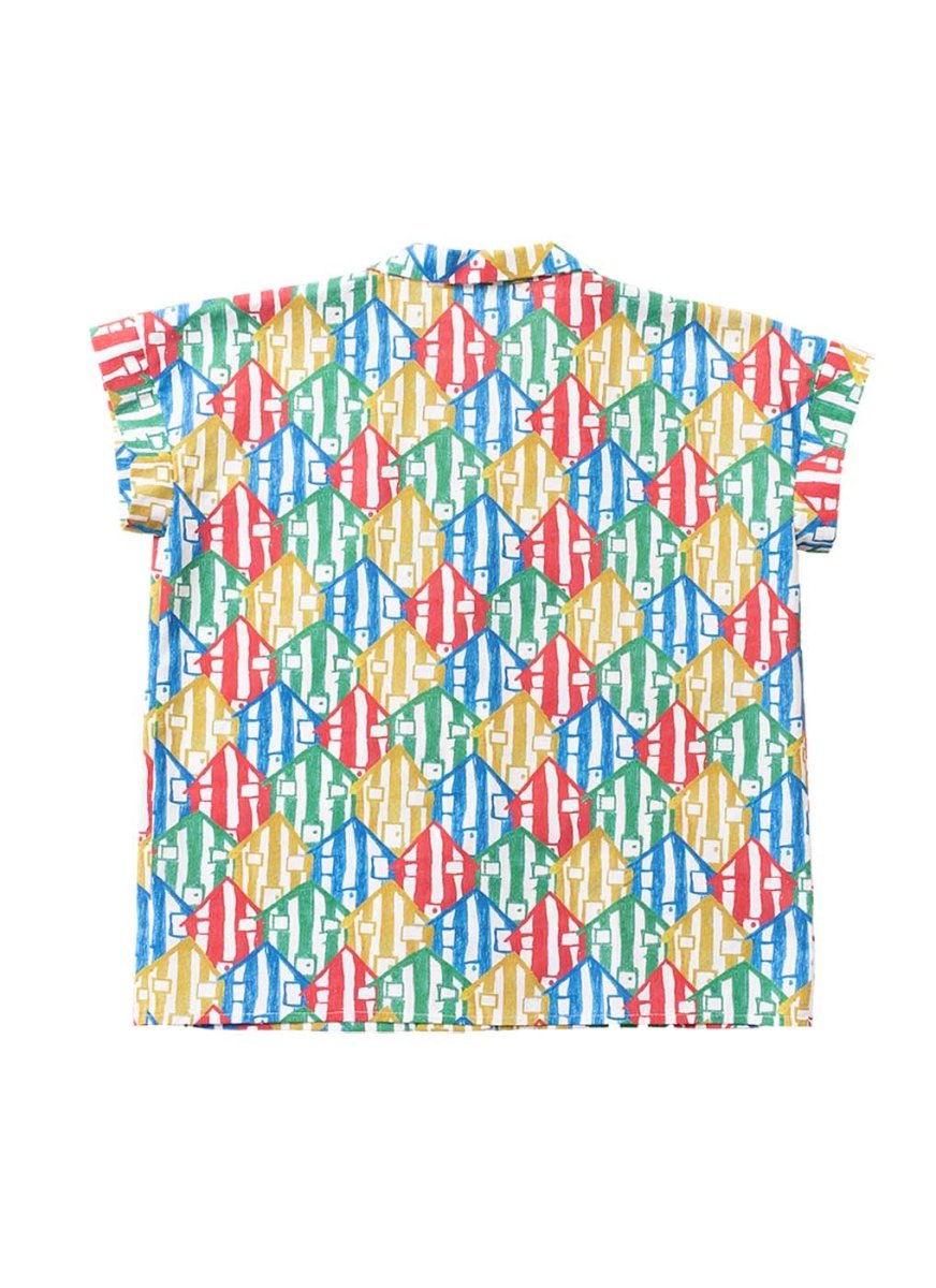 Camisa mujer "casitas de playa" - Junito's Closet
