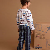 Pantalón rayas azules