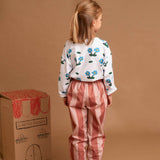 Pantalón rayas marrones