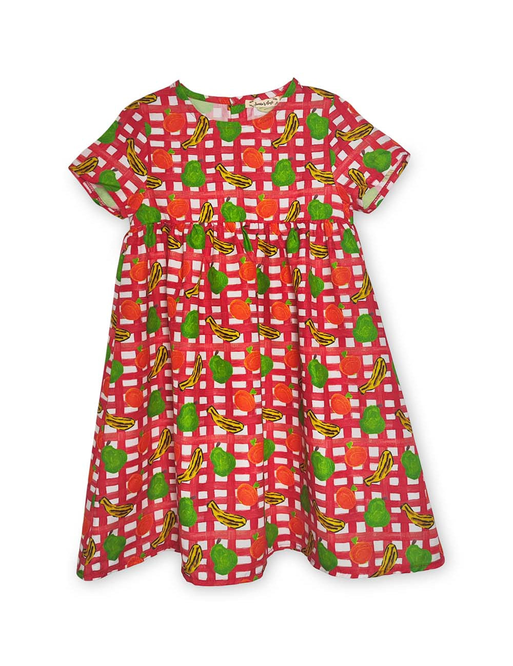 Vestido Frutas Vichy