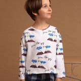 Camiseta estampada montañas