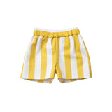 "Yellow striped" shorts