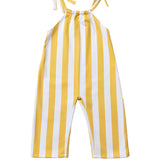 Yellow striped dungarees