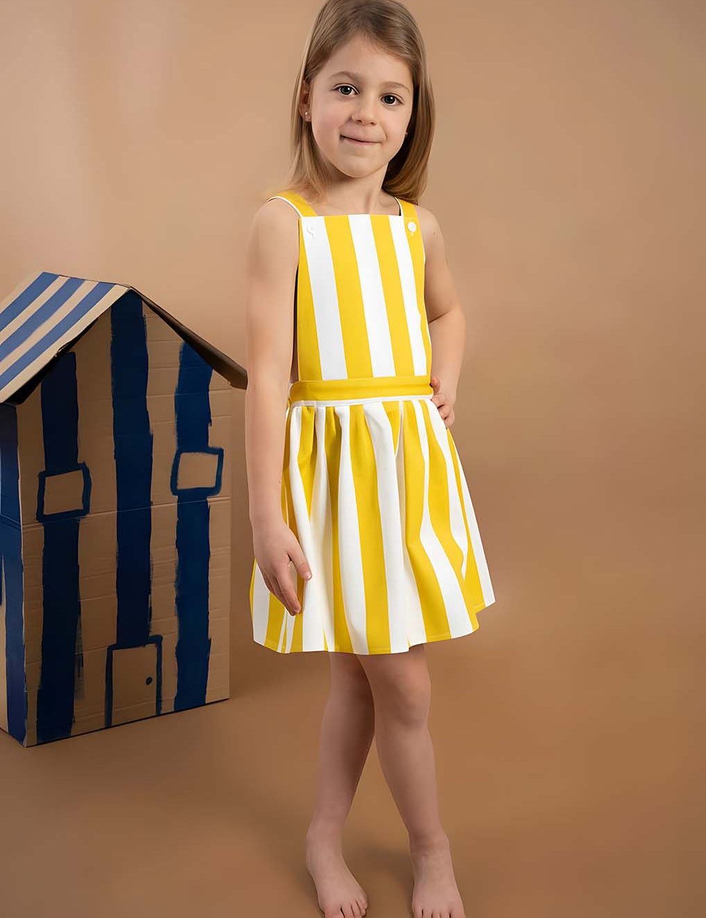 Embroidered pinafore