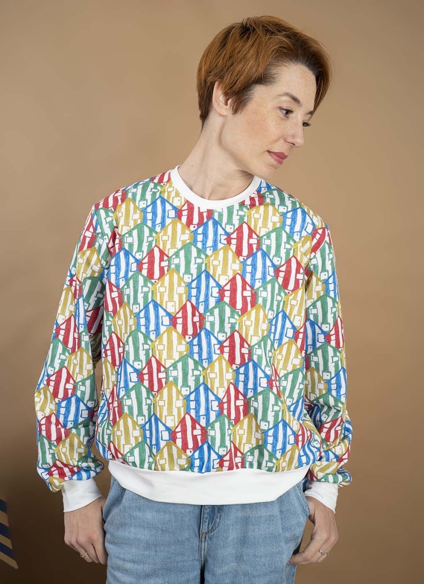 Sudadera "casitas de playa" - Junito's Closet
