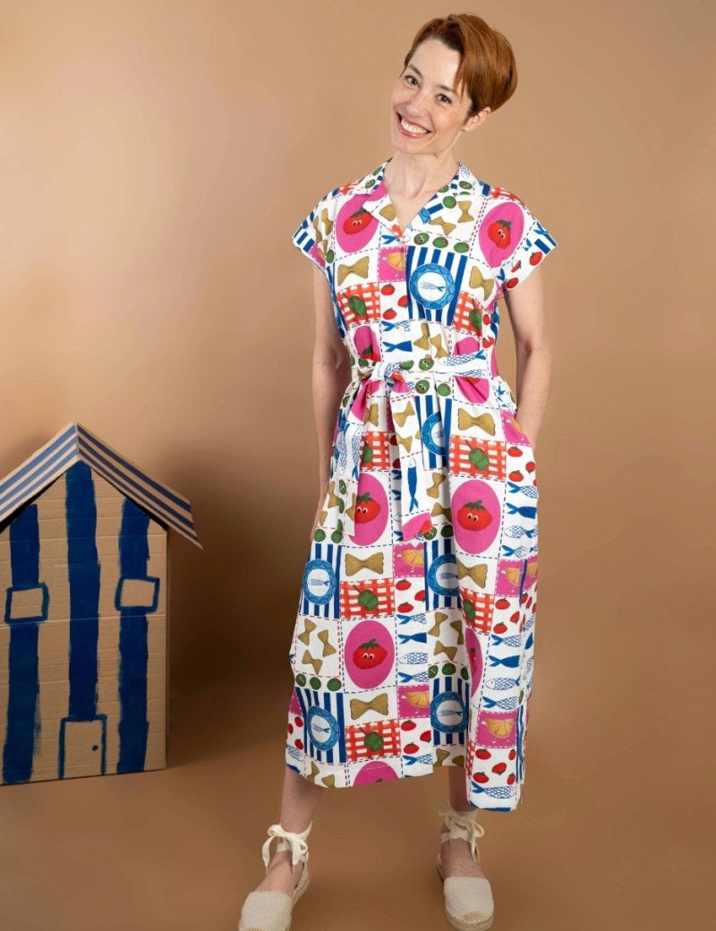 Vestido mujer "comida mediterránea" - Junito's Closet