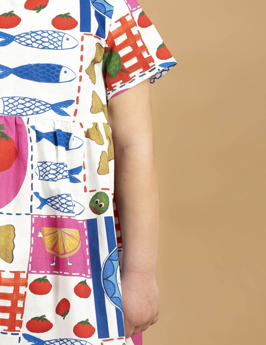 Vestido "comida mediterránea" - Junito's Closet