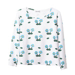 Camiseta manga larga mujer estampado floral diseño exclusivo Junito's Closet